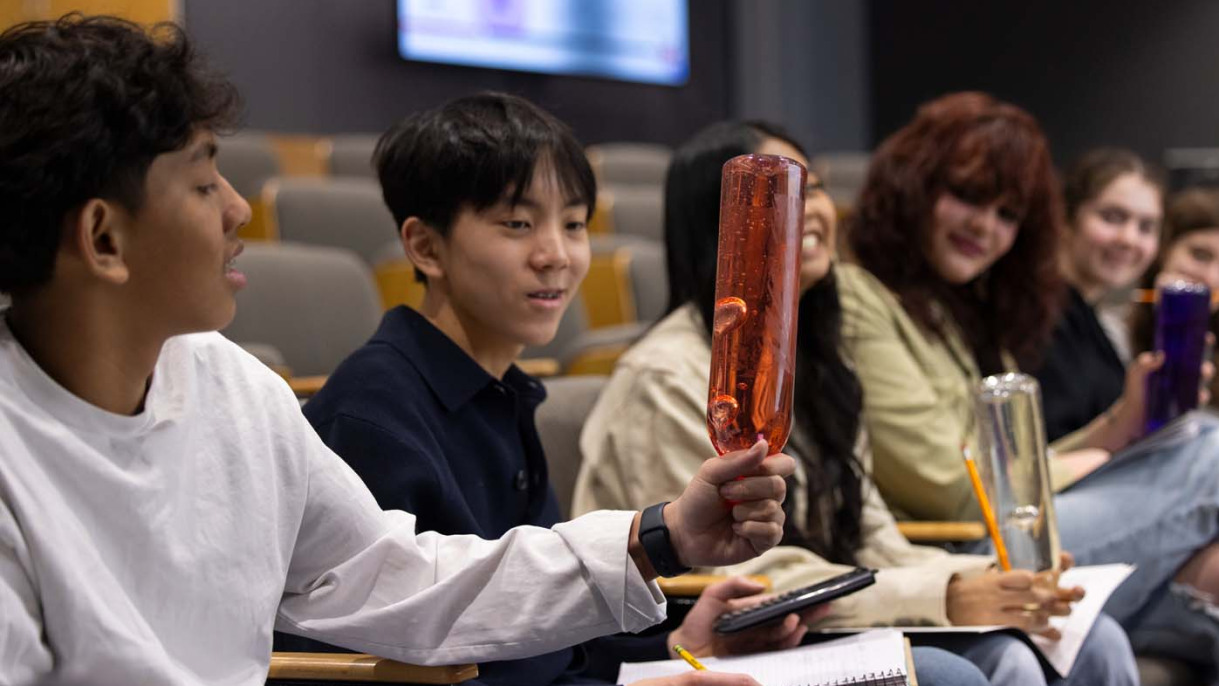 From spaghettification to liquid nitrogen ice cream, local high schoolers get a taste of science at Brown