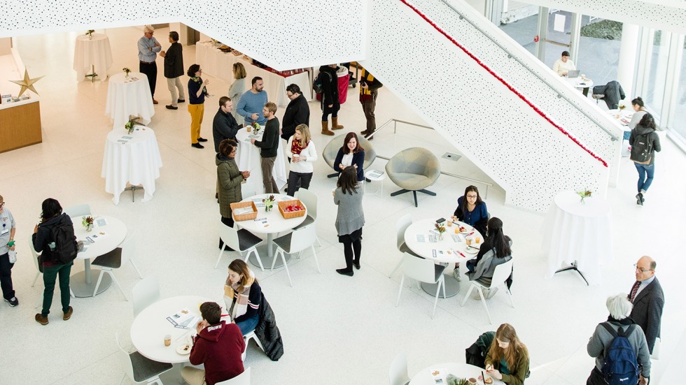 Students in the agora