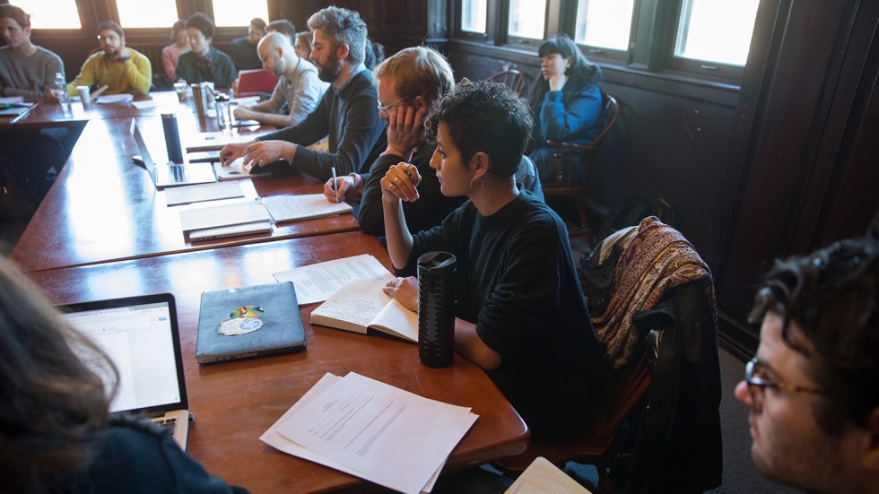 Students participating in seminar