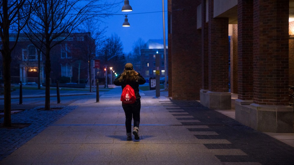 Student walking