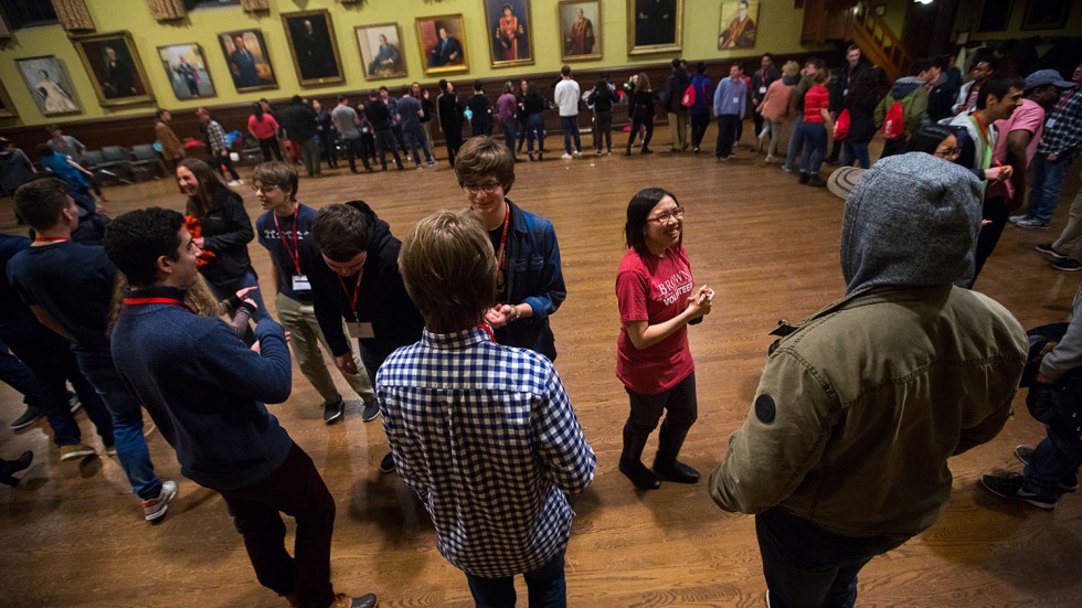 Speed Friending event in Sayles Hall