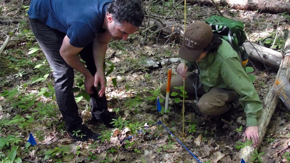 Marcos Rodriguez in forest with mentor