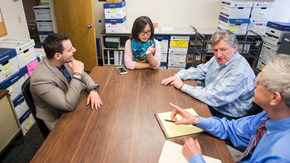 Yiyu Xing, James Rajotte, Michael Dexter and Stephen Morris