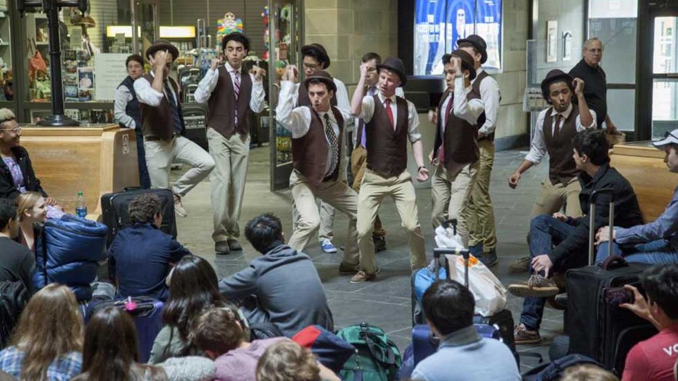 Brown Derbies acapella group singing