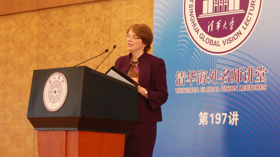 Speaking at Tsinghua University