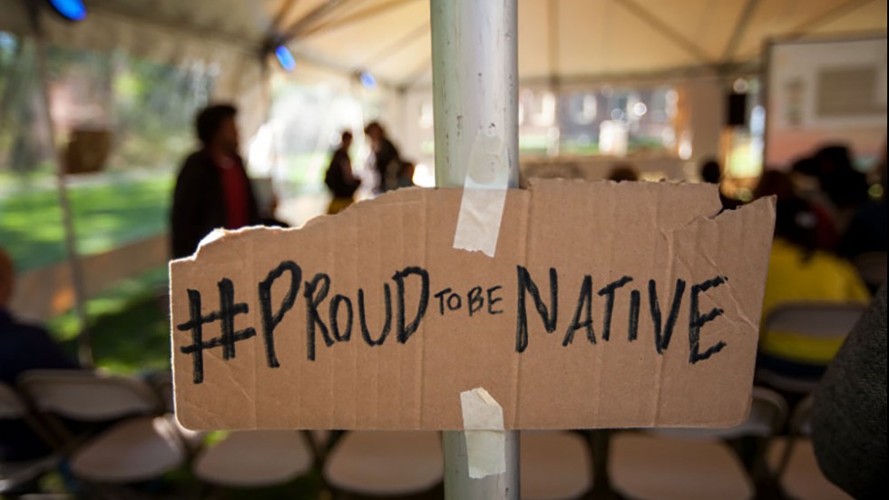 #Proud to be native sign.