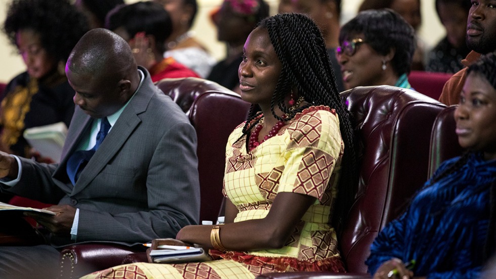 Akosua Boadiwaa Adu-Boahene listening