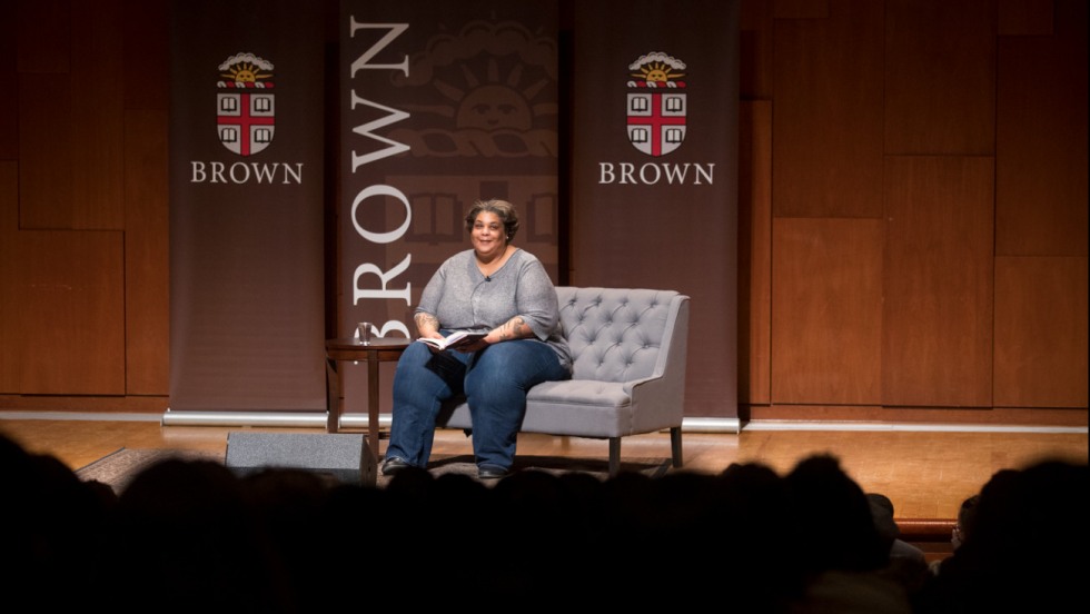 Roxane Gay on stage