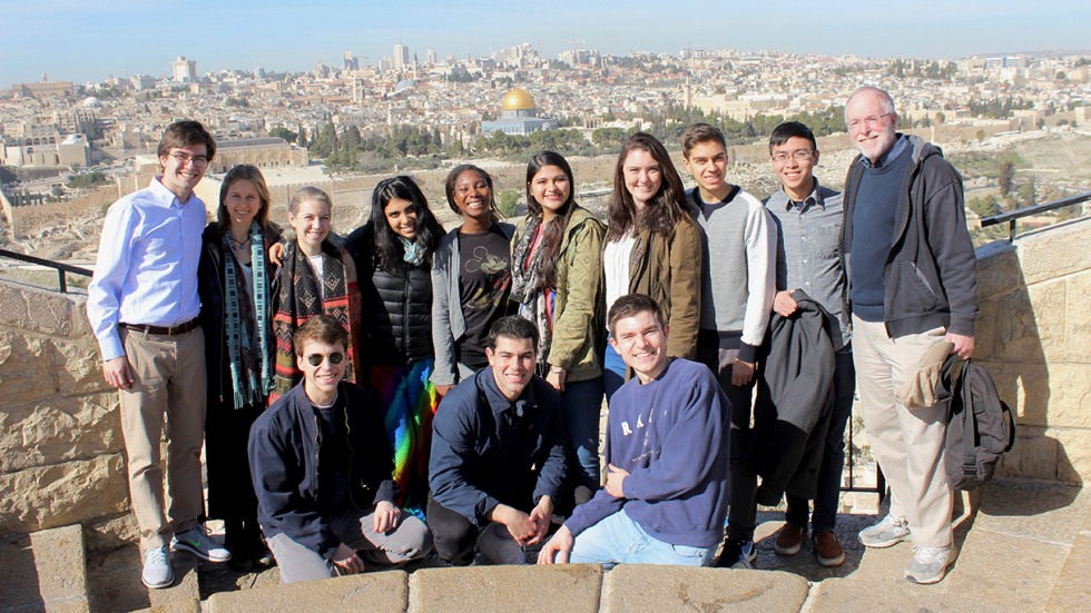 Group shot of course participants in Jerusalem