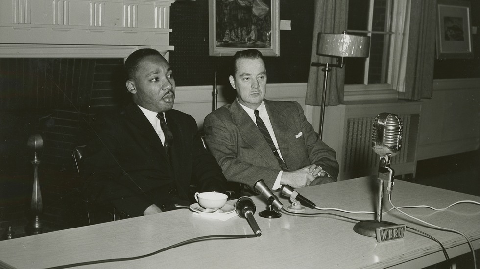MLK and Brown administrator Howard S. Curtis in 1960