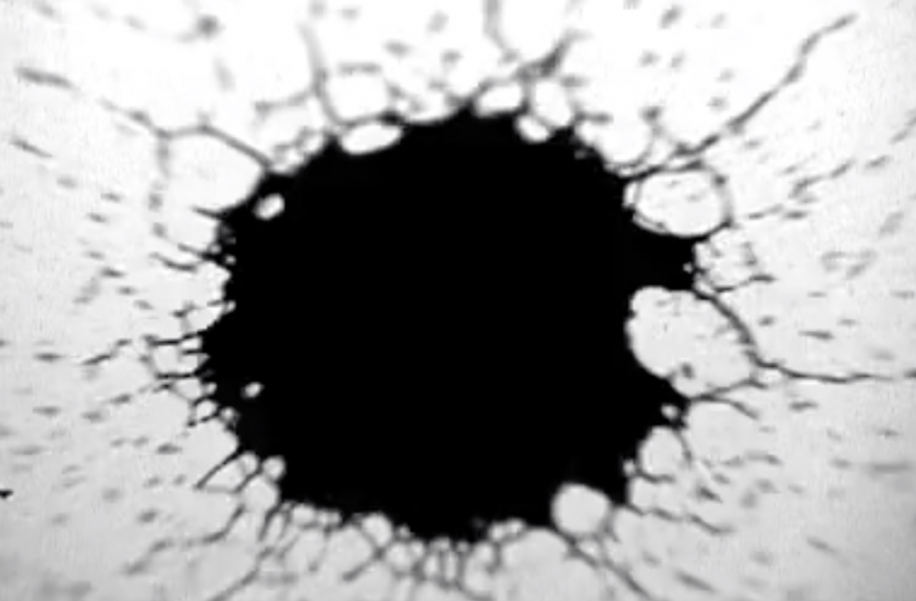 exploding water droplet