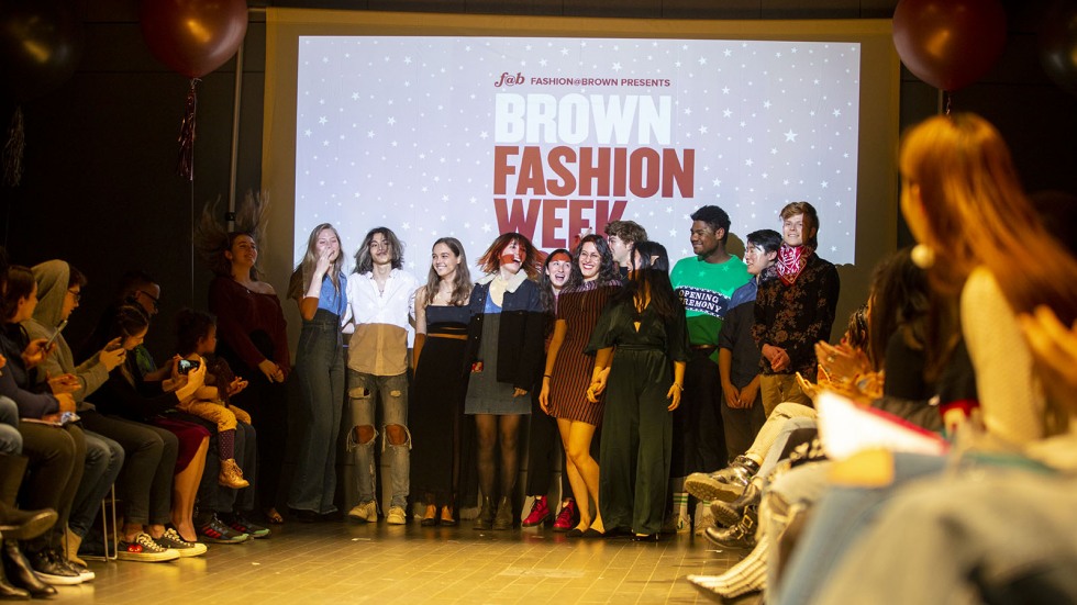 Student designers at F@B Runway Show