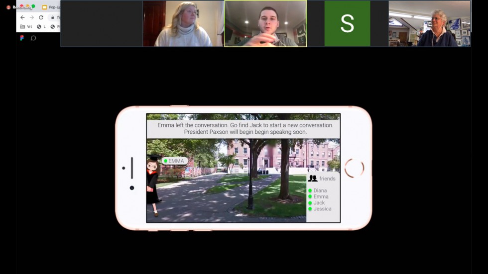 screenshot of a virtual reality app