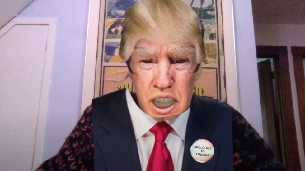 Donald Trump recreated with virtual reality