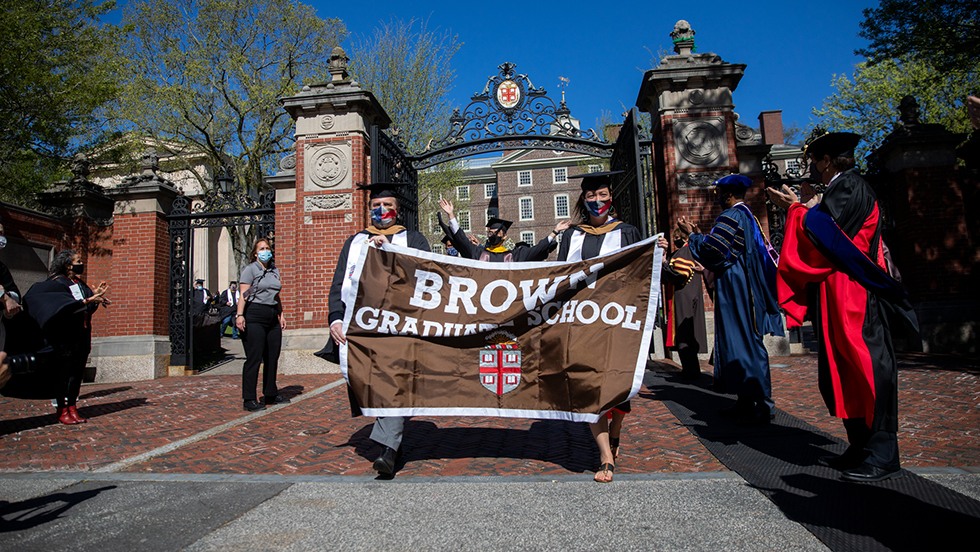 Graduate students celebrate their 2021 Commencement