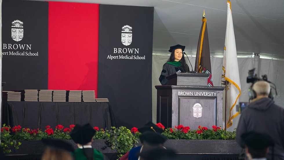Sydney Tan introduces Class of 2021 Commencement speaker
