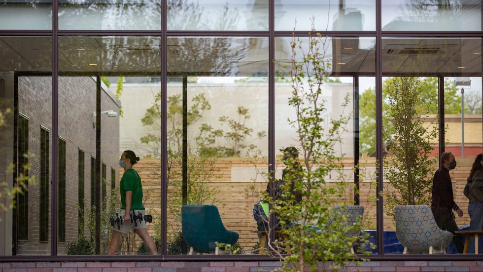 Student moves into health and wellness center and residence hall