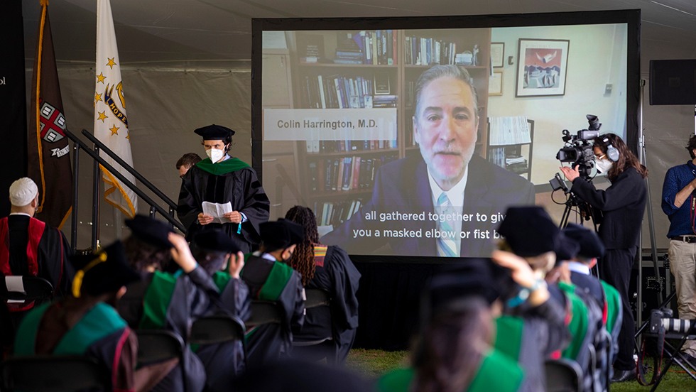 Professor Colin Harrington delivers his faculty address