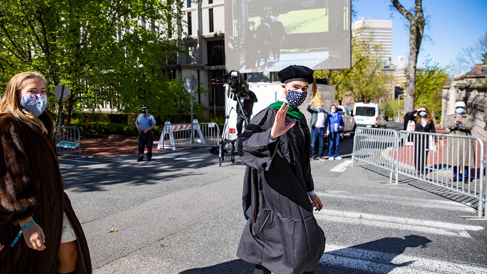 Brown’s newest medical graduates process following the ceremony