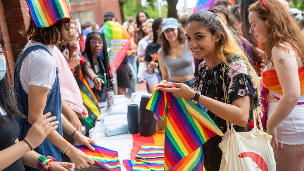 Providence Pride parade participants