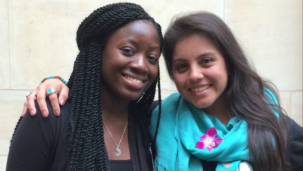 Hawasatu Dumbuya and Teresa Ramirez at the Ford Fellows Conference 2015