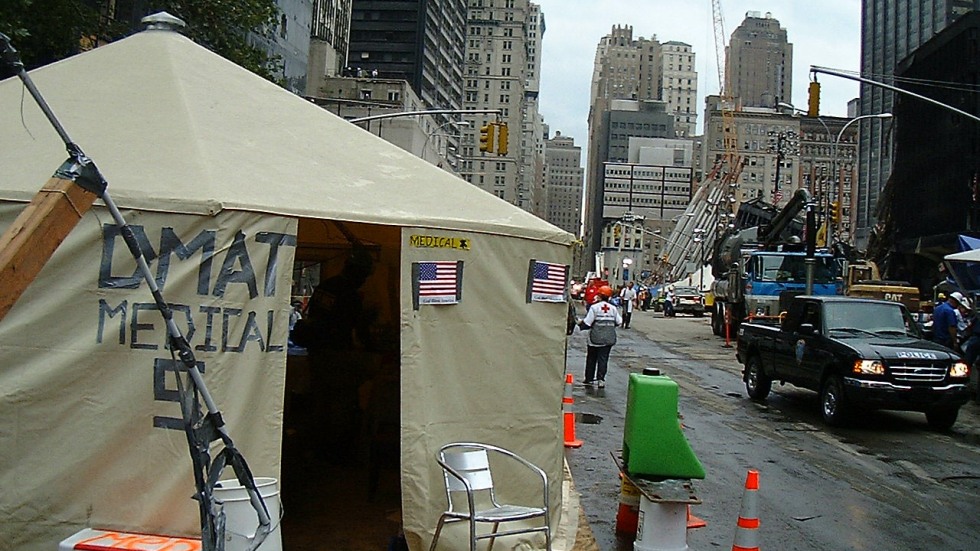 DMAT treatment tent