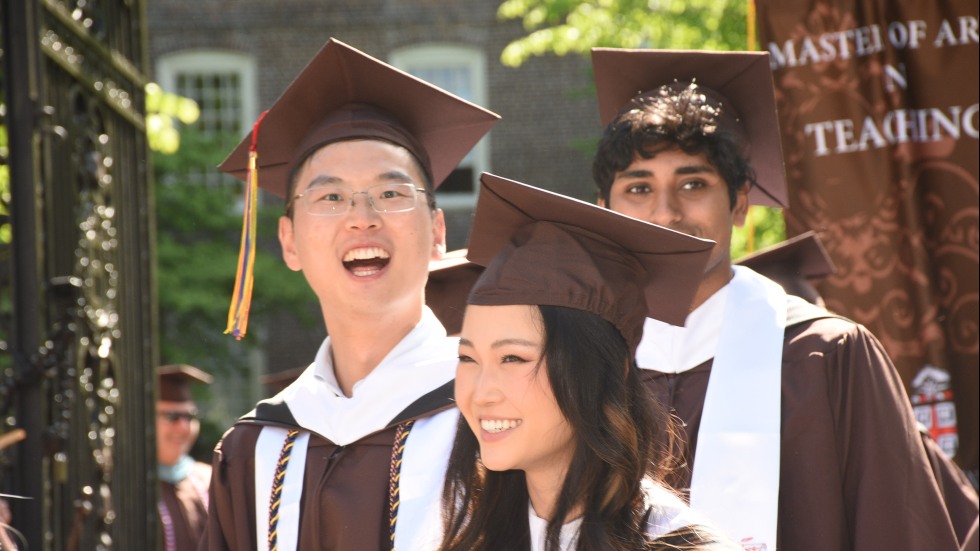 master's students procession