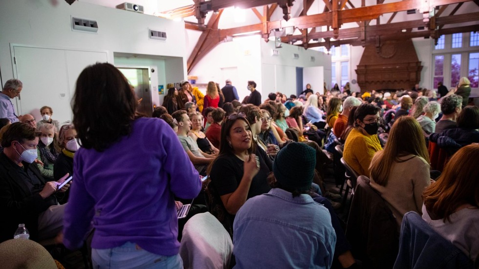 rows of seated young people