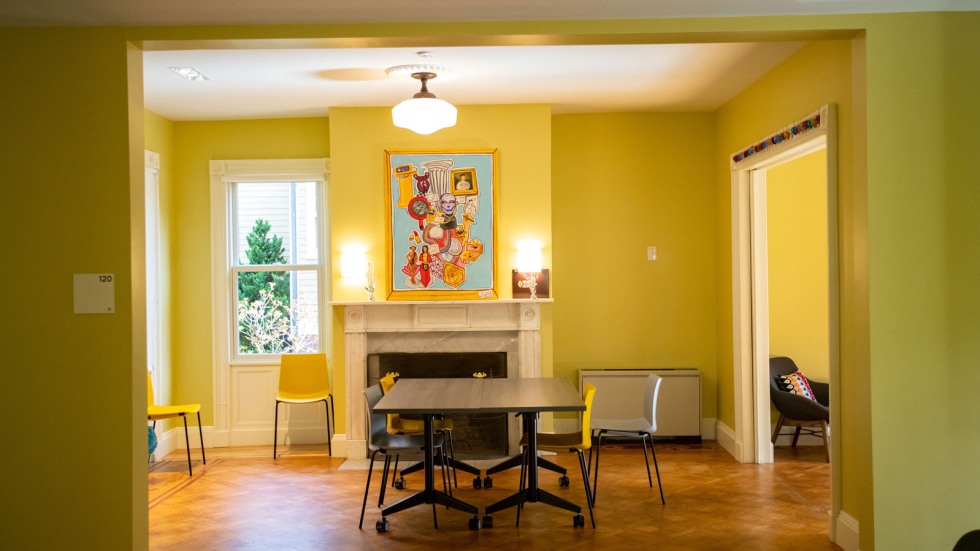 Interior shot of a room in Stonewall House