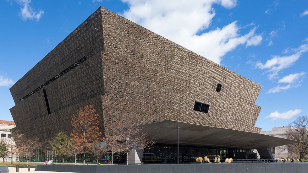 exterior of the National Museum of African American History and Culture