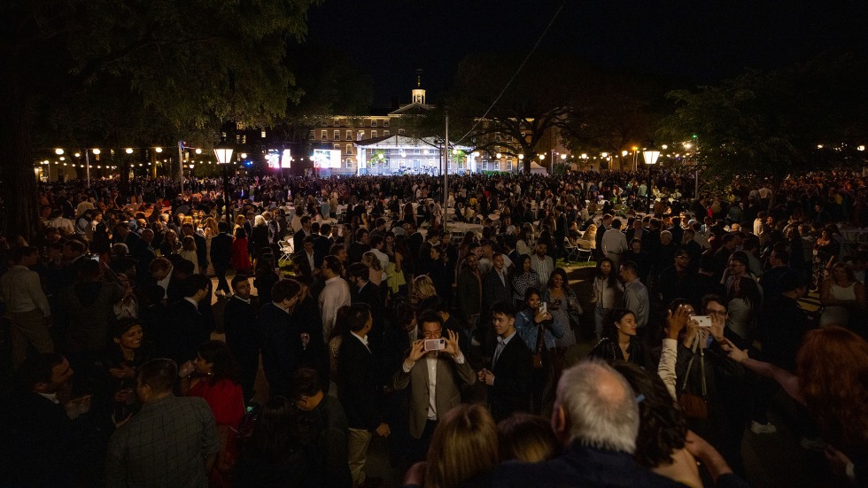 Crowd at campus dance