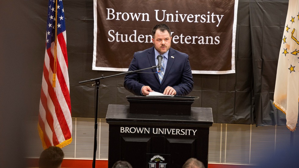 Student speaker ROTC ceremony