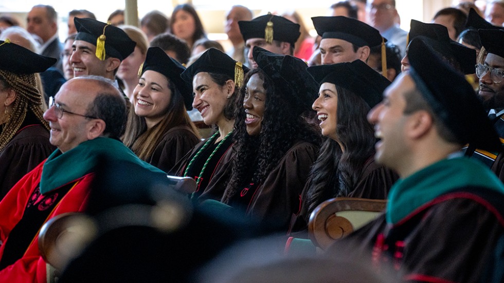 Graduates in the audience