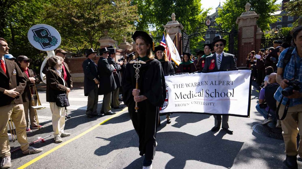 Medical School students in Procession