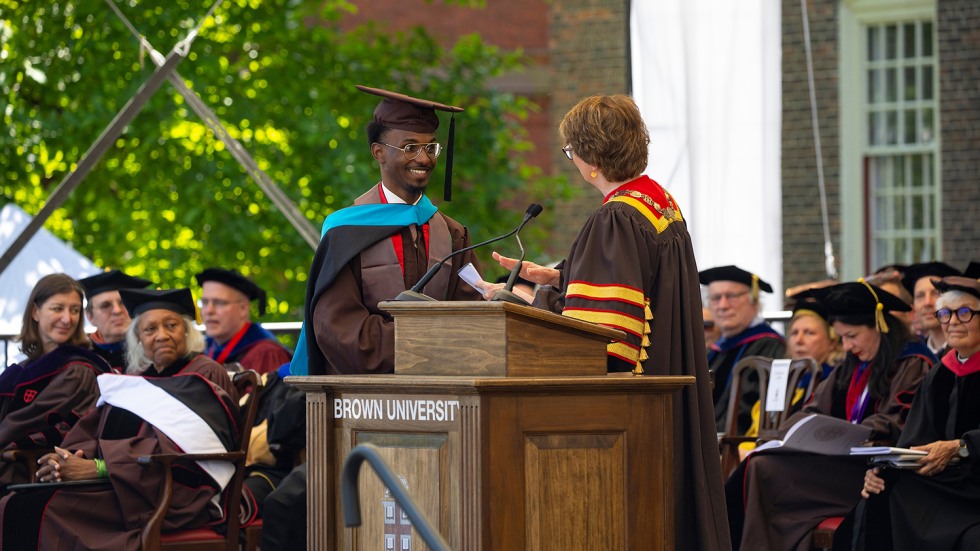 Hamidou Sylla and President Paxson