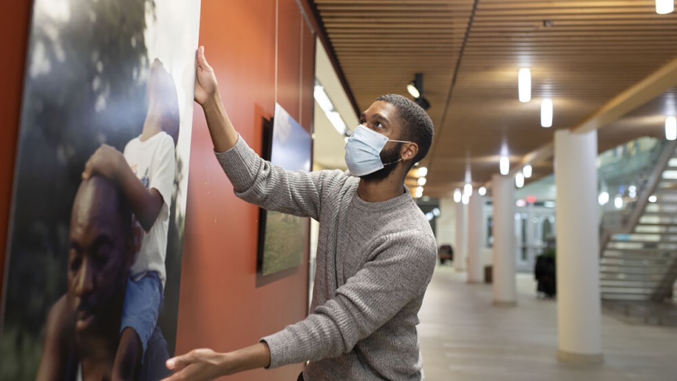 John Johnson hanging photos