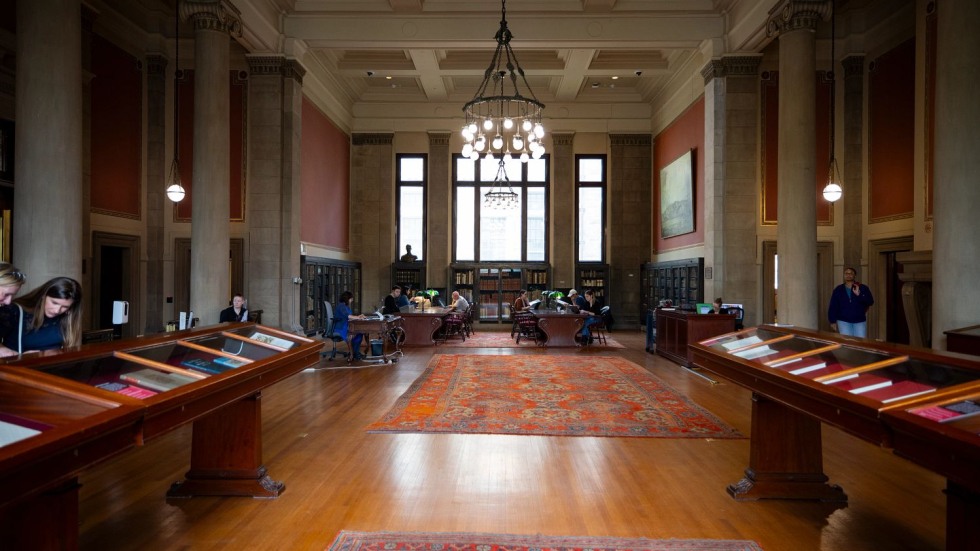 interior of the John Carter Brown Library