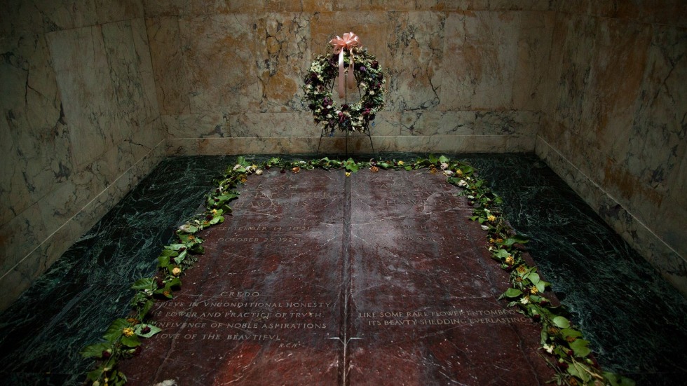 Crypt inside Annmary Brown Memorial 