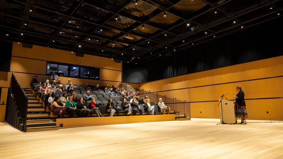 Studio inside the Lindemann Performing Arts Center