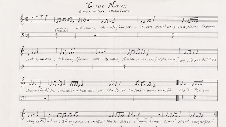 Sheet music for "Vampire Nation"