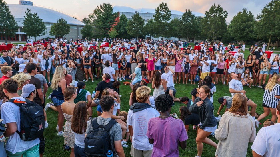 Student-athletes gather for welcome-back BBQ 