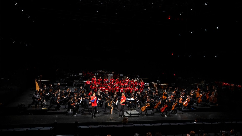 performers on stage 