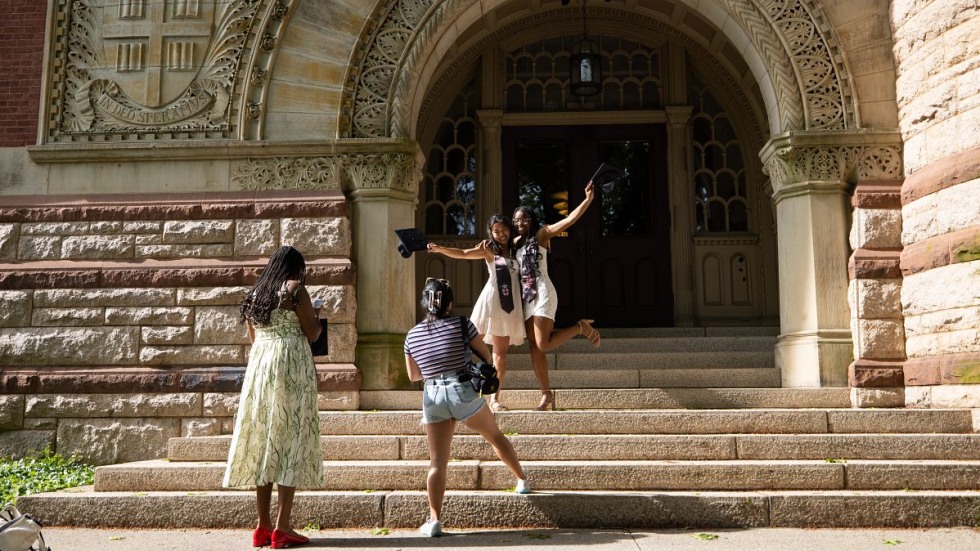 Students posing for a photo