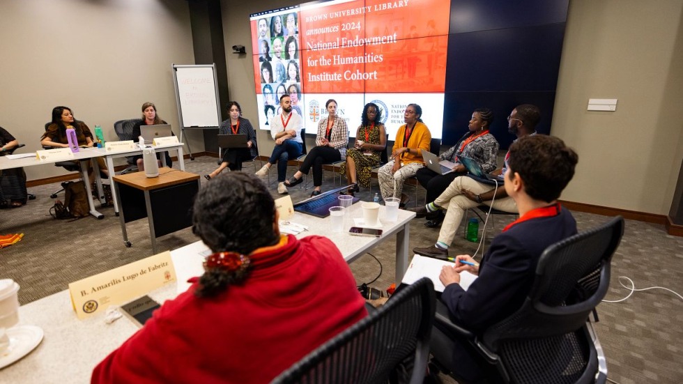 a panel discussion 