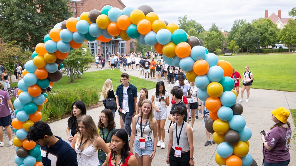 Students marching