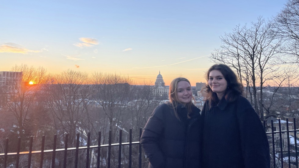 Kaitlyn Lucas and Zoe Rudolph-Larrea at Prospect Terrace