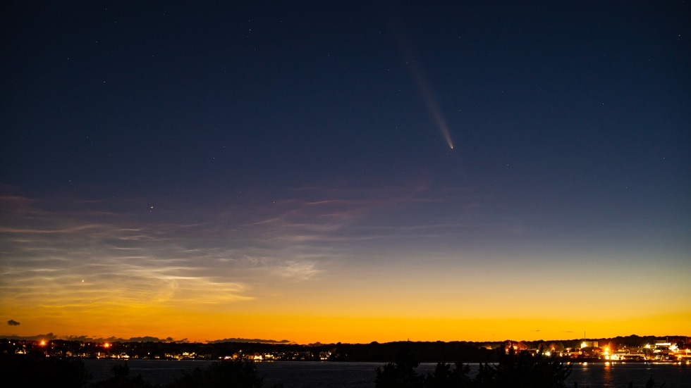A3 comet over Fort Getty
