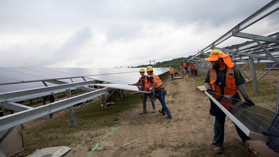 solar panel installation