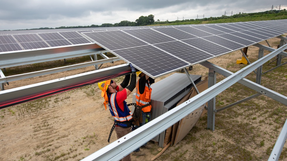 solar panel installation