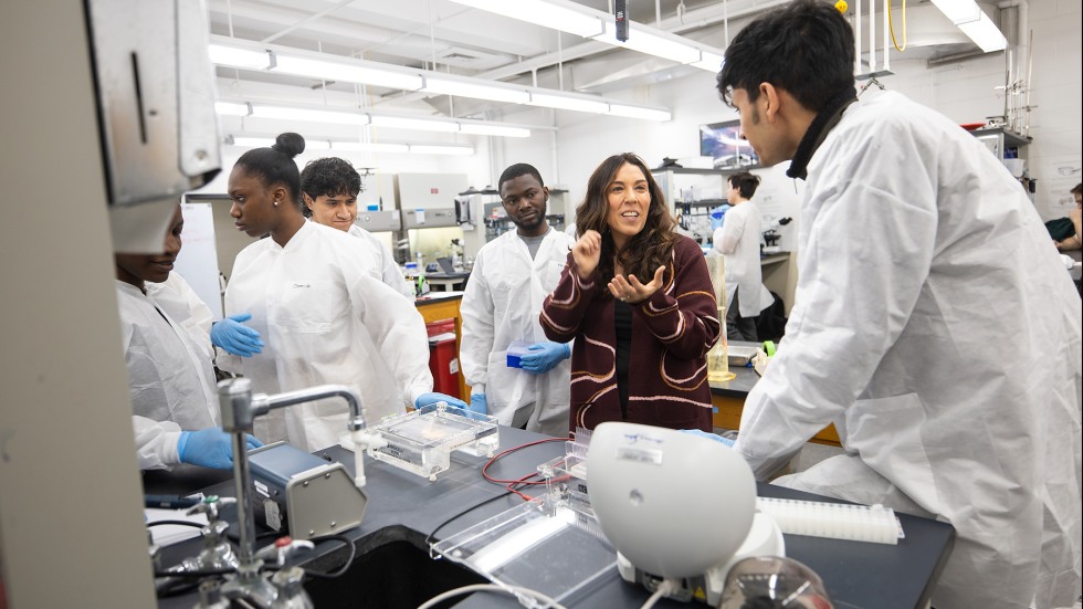 Toni-Marie Achilli teaching Winter Session course